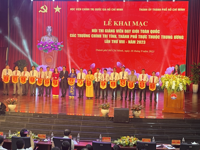 Khai mạc hội thi giảng viên dạy giỏi toàn quốc các trường chính trị lần thứ VIII – năm 2023