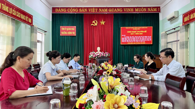 Chi bộ cơ sở 2 tổ chức sinh hoạt chuyên đề Quý I năm 2026