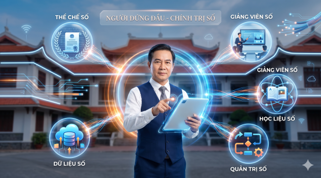 Vai trò người đứng đầu trong việc kích hoạt tinh thần đổi mới sáng tạo, chuyển đổi số của giảng viên Trường Chính trị – Động lực nâng cao chất lượng đào tạo, bồi dưỡng cán bộ trong bối cảnh mới