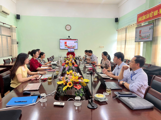 Trường Chính trị tỉnh Quảng Ngãi tổ chức Hội nghị báo cáo kết quả tham gia các lớp tập huấn giáo trình Trung cấp lý luận chính trị mới